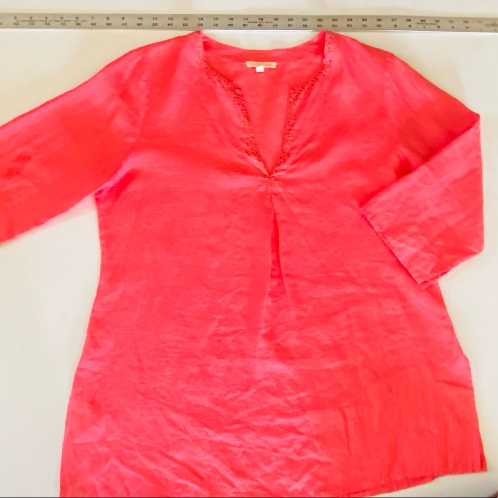 Eileen Fisher Pink Blouse Size: M
